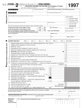 Blank Wisconsin 2 Form