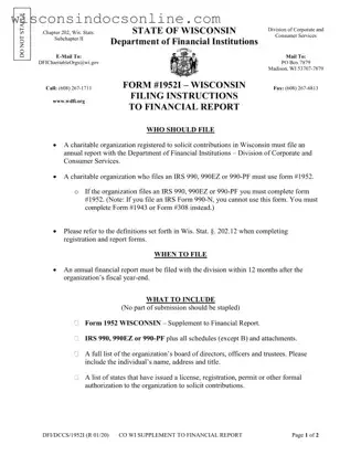 Blank Wisconsin Form