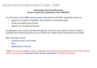Blank Wisconsindmv Mv3001 Form