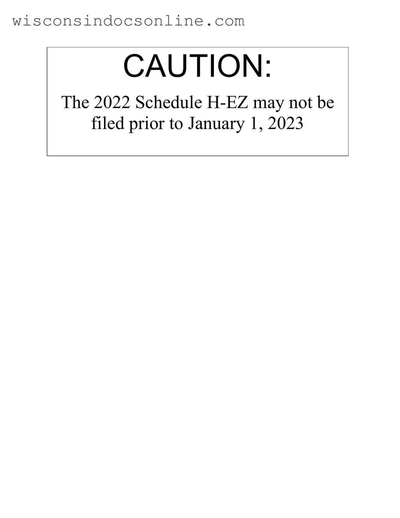 Blank Wisconsin Homestead Credit Form